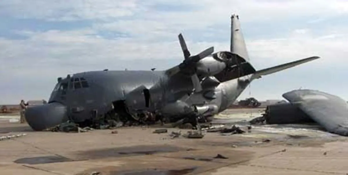 سقوط هواپیمای c-130 ائتلاف آمریکا