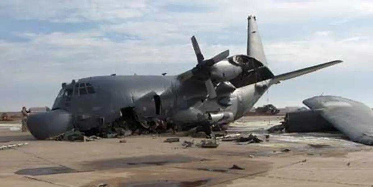 سقوط هواپیمای c-130 ائتلاف آمریکا 

