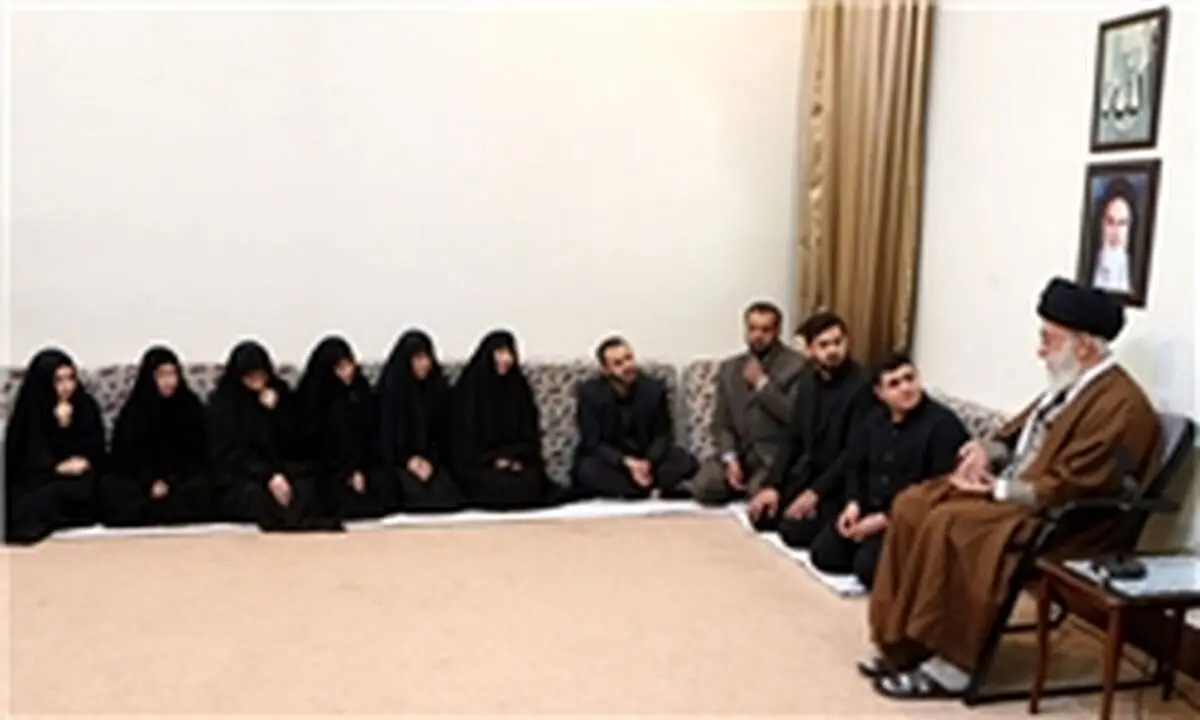 خانواده شهید بدرالدین با رهبر معظم انقلاب دیدار کردند