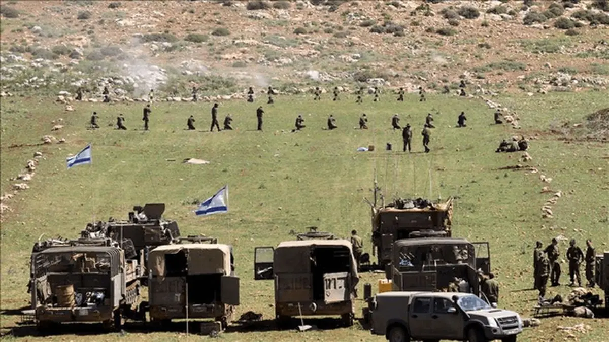 رزمایش ارتش اسرائیل در مرز لبنان و سوریه