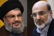 دیدار رئیس سازمان صدا وسیما با دبیرکل حزب‌الله لبنان
