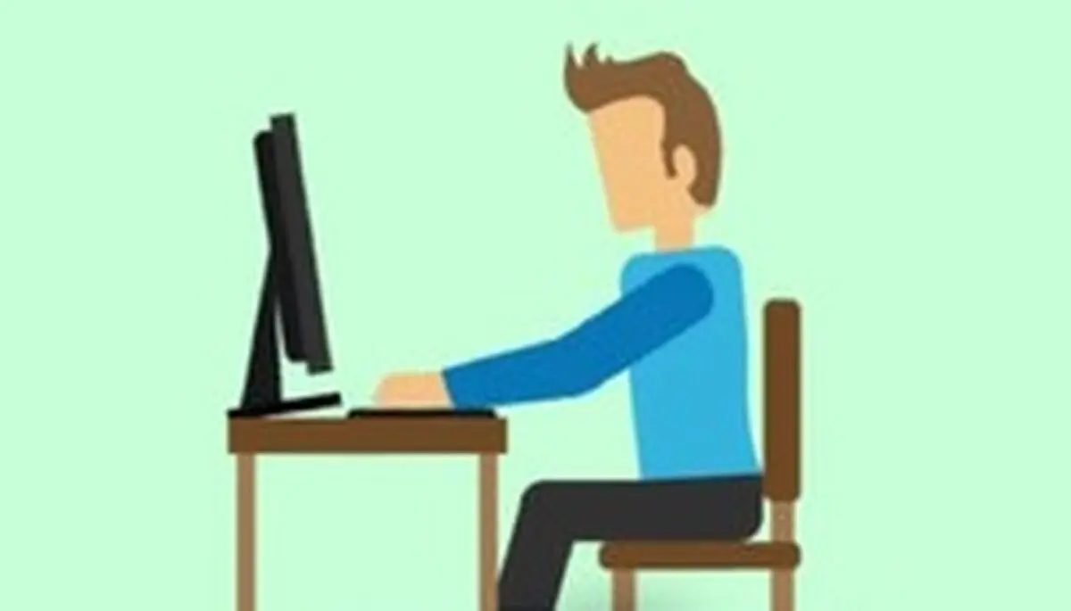 کارمندان بخوانند/چگونه باید پشت میز کامپیوتر بنشینید؟