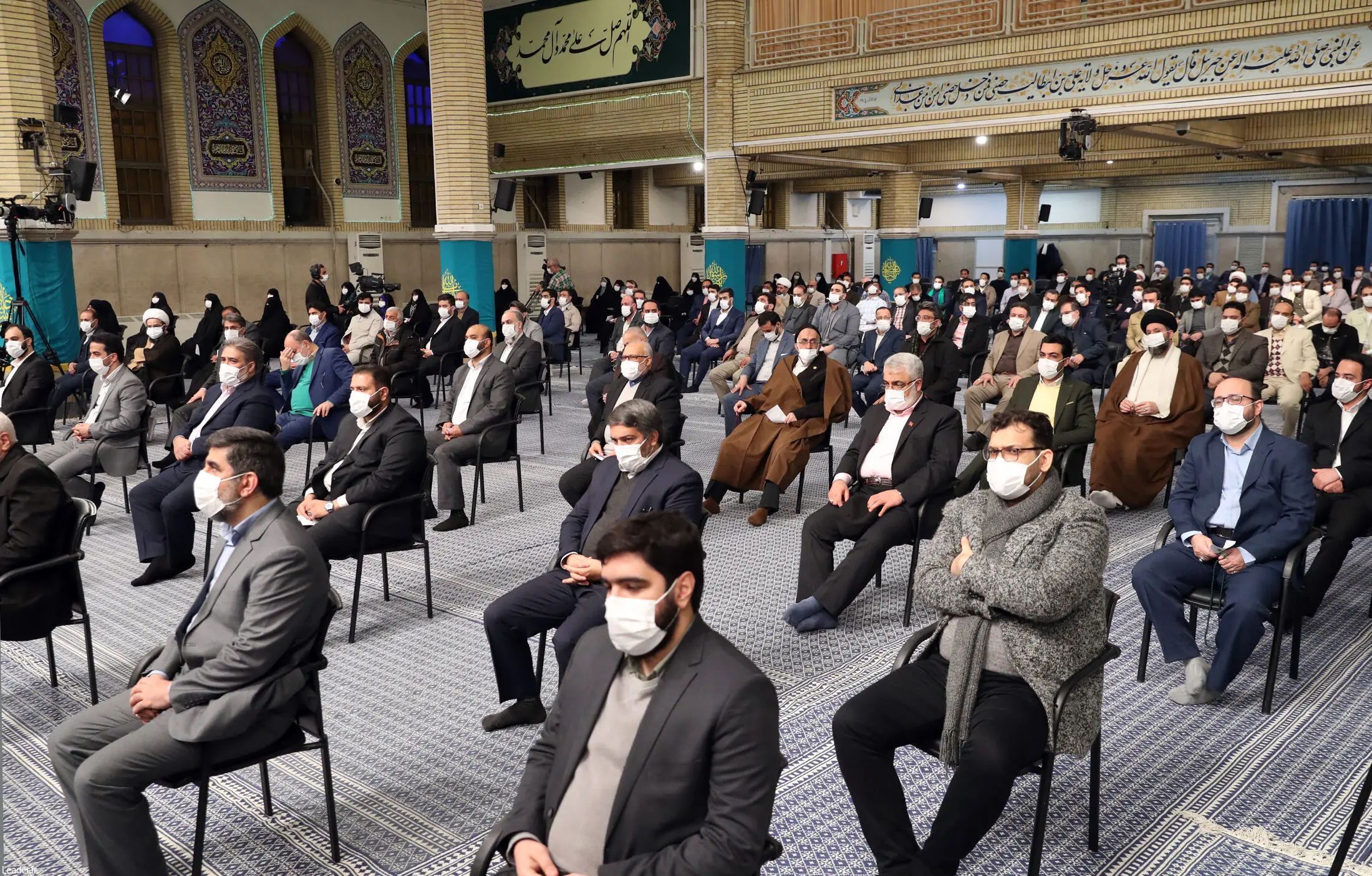 دیدار جمعی از مداحان اهل‌بیت علیهم‌السلام با رهبر انقلاب اسلامی/گزارش تصویری