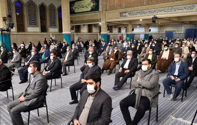 دیدار جمعی از مداحان اهل‌بیت علیهم‌السلام با رهبر انقلاب اسلامی/گزارش تصویری