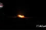  لحظه حمله راکتی و پهپادی به پایگاه آمریکا در بغداد +فیلم