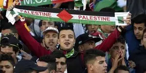 سنگ تمام فدراسیون فوتبال الجزایر برای فلسطین
