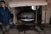 حریق ۲۰۶ در پی انفجار مواد محترقه ۲ مصدوم برجای گذاشت
