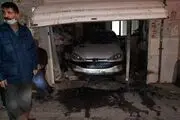 حریق ۲۰۶ در پی انفجار مواد محترقه ۲ مصدوم برجای گذاشت
