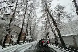 بارش برف در شمال تهران