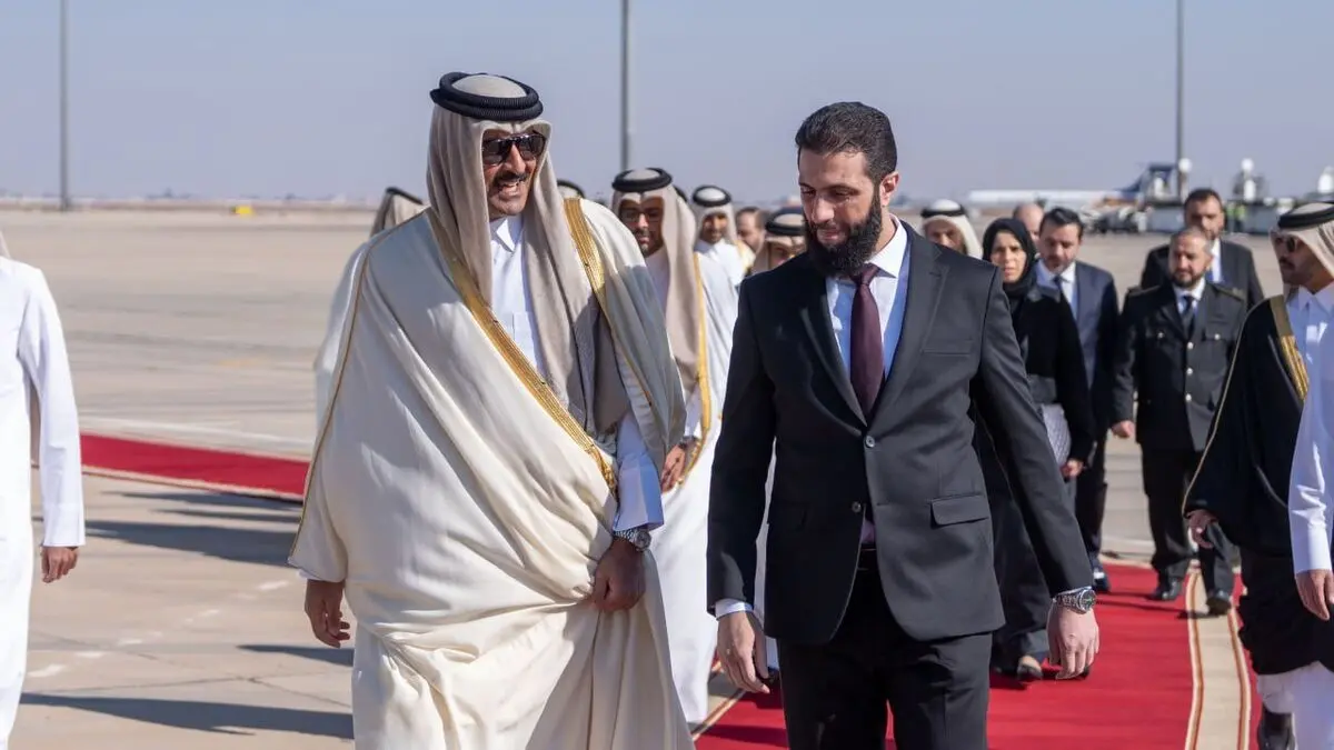 
اولین رهبر جهان عرب وارد سوریه شد
