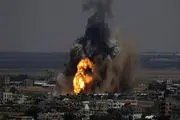 بمباران غزه توسط جنگنده های صهیونیستی