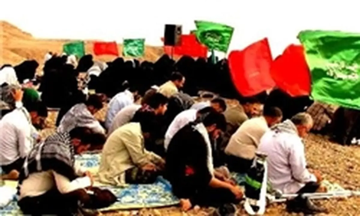 مراسم عرفه در نزدیک‌ترین نقطه ایران به کربلا