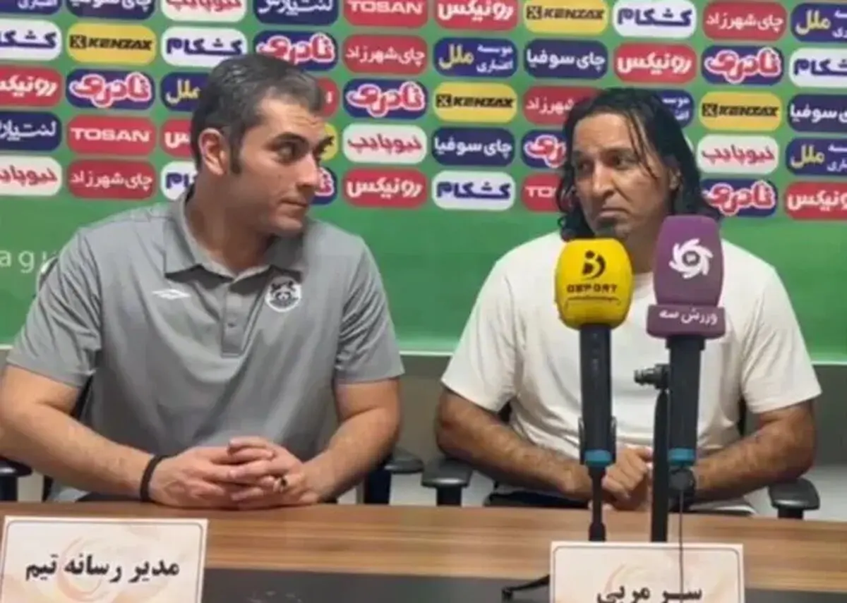 حرکت متفاوت سرمربی مس کرمان در نشست خبری