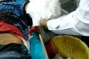 
کمباین دست مرد قزوینی را بلعید + عکس
