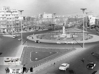 عکس تاریخی از میدان انقلاب، ۶۰سال قبل