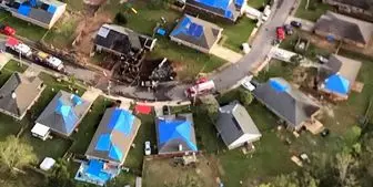 سقوط هواپیمای نیروی دریایی آمریکا در آلاباما+فیلم