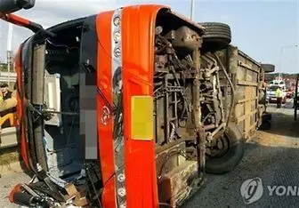 مرگ 4 نفر در پی واژگونی اتوبوس اهواز تهران