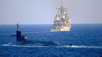 پیام های ورود زیردریایی آمریکا به خلیج فارس