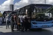 ببینید| سقوط وحشتناک یک زن از اتوبوس درون شهری