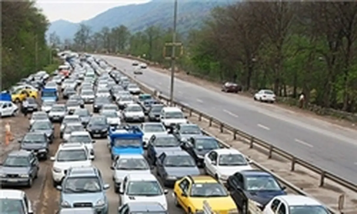 ترافیک سنگین در محورهای مازندران