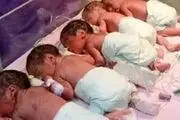 تولد نادر ۵ قلوها؛ مادر ۳۱ ساله صاحب ۹ فرزند شد