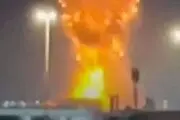 ویدیو کامل از مورد اصابت قرار گرفتن پیاپی موشک‌ها به اهداف خود در پالایشگاه راس لفان قطر