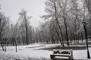 شهر باران برفی شد/گزارش تصویری