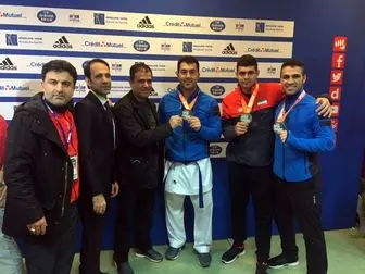 طلا و نقره کاراته کاران ایرانی در پاریس