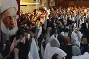 تظاهرات کفن‌پوشان در دفاع از آیت‌الله عیسی قاسم/گزارش تصویری