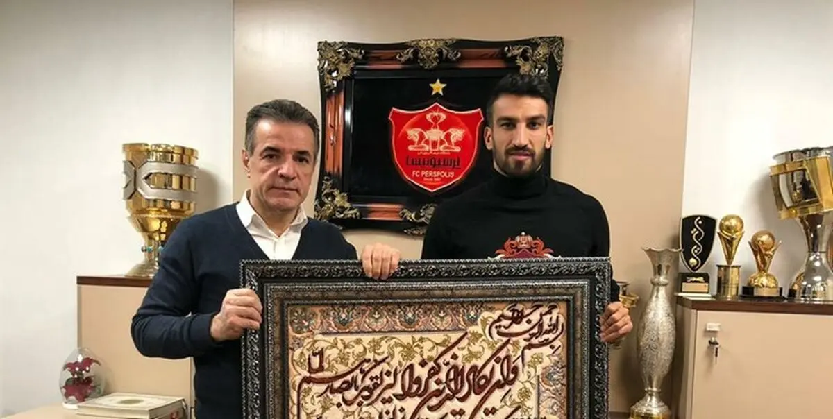 گریه حسین ماهینی در لحظه خداحافظی از پرسپولیس