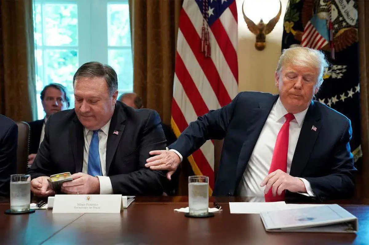 پامپئو، حرف‌های ترامپ را نقض کرد