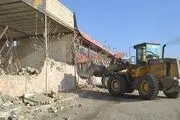 تخریب یک باب باغ تالار غیرمجاز در مشهد+تصاویر
