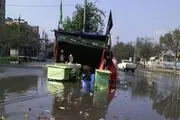 جاری شدن آب جوی در خیابان های پارس آباد + تصاویر