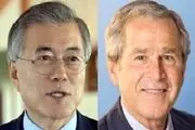 دیدار رئیس‌جمهور کره جنوبی با جرج بوش