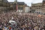 تظاهرات ضدنژادپرستی هزاران هلندی/فیلم

