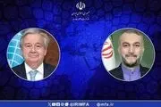 گفتگوی تلفنی امیرعبداللهیان و گوترش درباره غزه