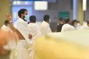 مراسم رمی جمرات حجاج با رعایت فاصله‌گذاری اجتماعی/ تصویر