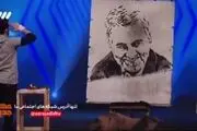 نقاشی حاج قاسم سلیمانی در «عصر جدید» +فیلم 