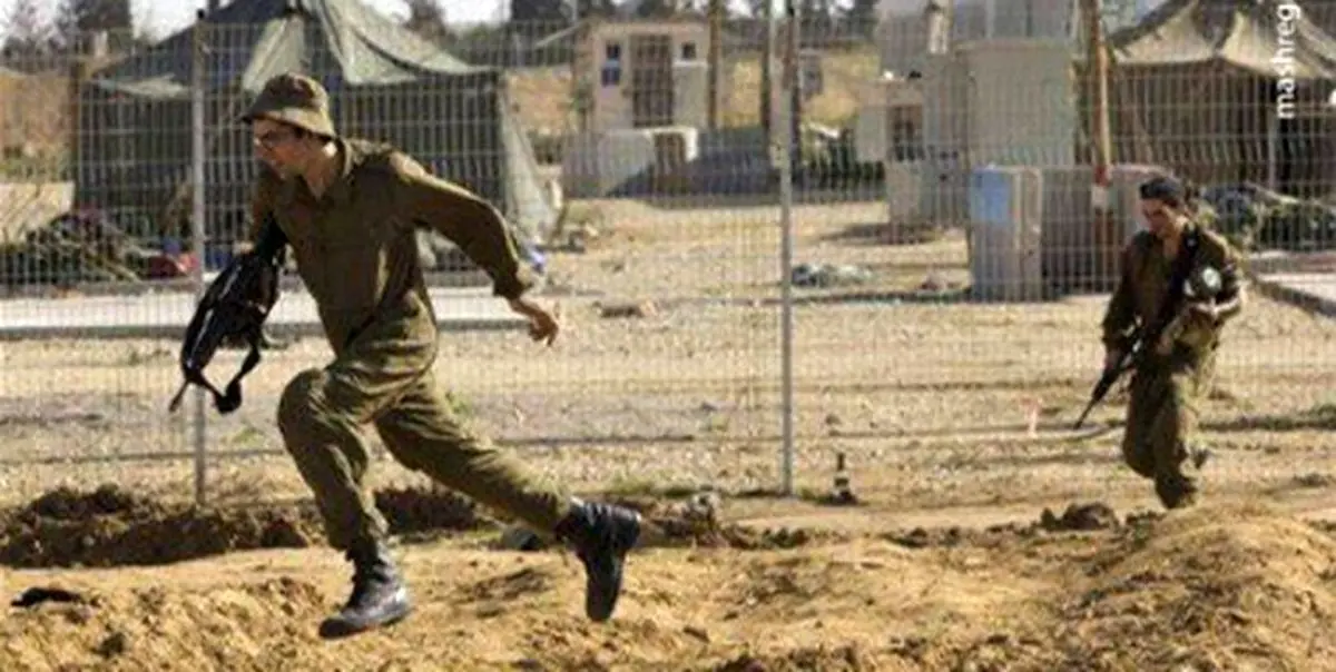 فرار نظامیان صهیونیست از فلسطینیها+فیلم