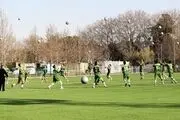 تمرین تیم فوتبال امید با حضور یک پرسپولیسی+ عکس