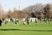 تمرین تیم فوتبال امید با حضور یک پرسپولیسی+ عکس