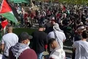 تجمع در برلین در حمایت از فلسطین 