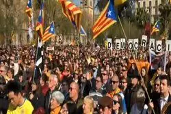 مسدود کردن خیابان‌های کاتالونیا توسط معترضان