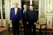 دیدار سه جانبه ماکرون، زلنسکی و ترامپ در پاریس
