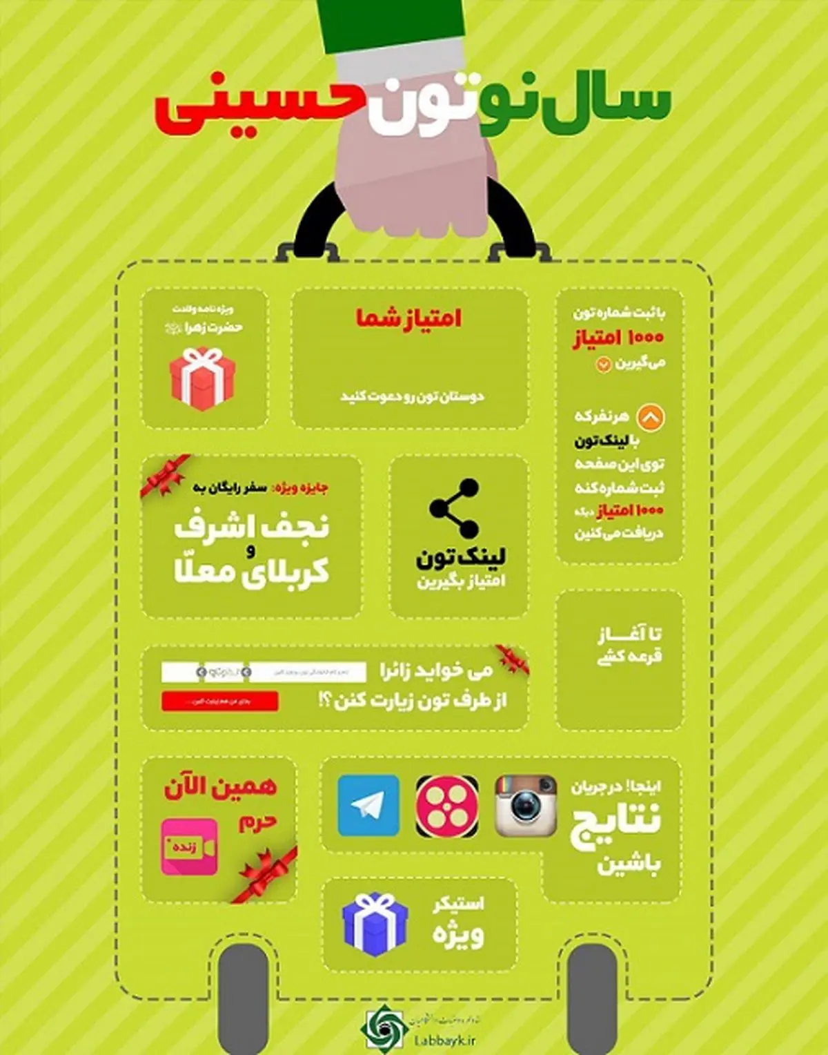 ۱۳رجب زائر حرم علوی باشید
