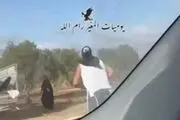 حمله یک صهیونیست به یک زن فلسطینی/فیلم