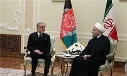 رئیس جمهور افغانستان با حسن روحانی دیدار و گفت‌وگو کرد/ عکس