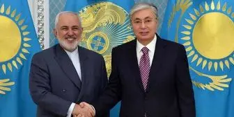 رایزنی ظریف با رئیس جمهور قزاقستان