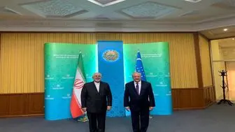 دیدار ظریف با همتای ازبکستانی خود