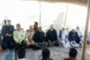 حضور سردار پاکپور در جمع عزاداران عاشورای حسینی در زاهدان